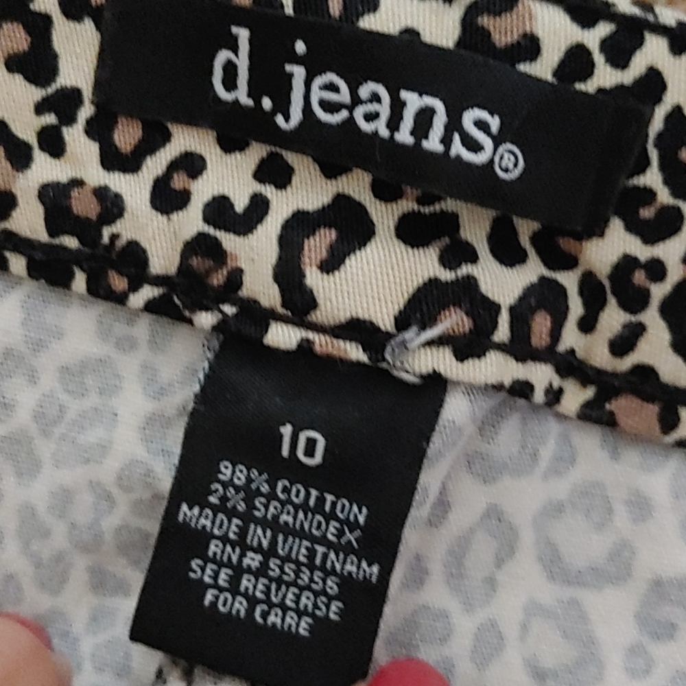 d.jeans Animal Print Skirt Size 10 - Picture 5 of 6